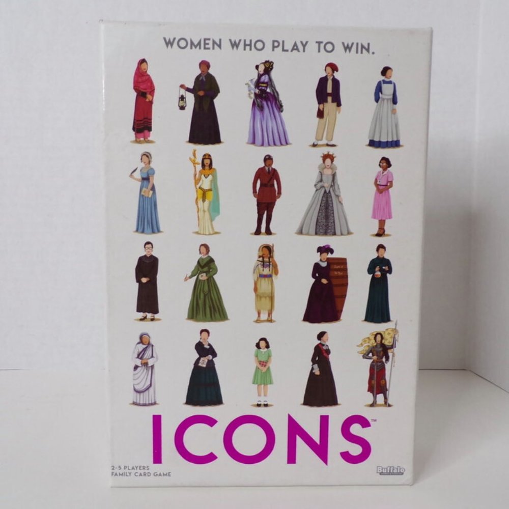 ICONS Women Who Play To Win Family Card Game Buffalo Games NEW Sealed